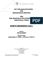 RFQ 758-20-06067 Design-Build North Res Hall