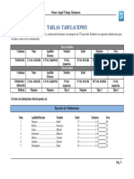 Tablas y Tabulaciones