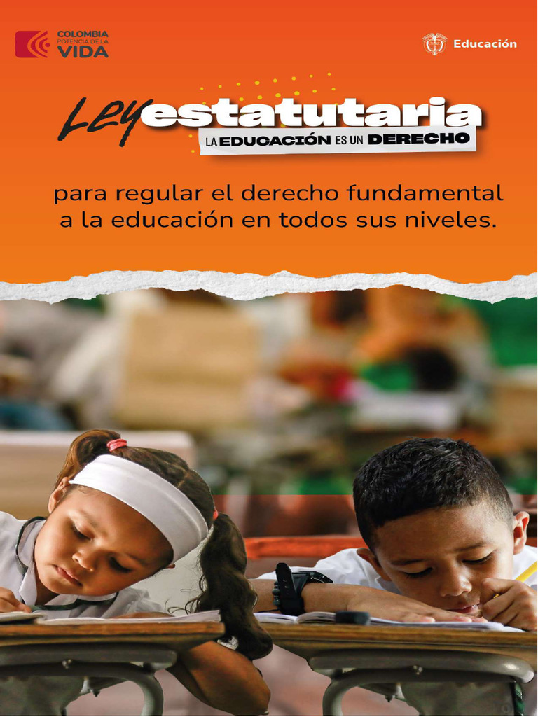 Ley Estatutaria sobre el Derecho a la Educación | PDF | Educación de la ...