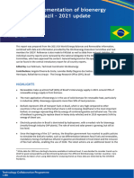 Implementation of Bioenergy in Brazil 2021