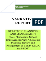 Narrative Report Strategic Planning