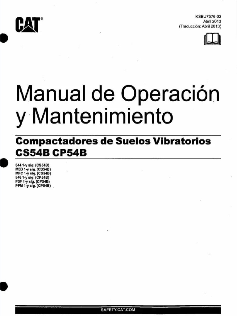 Compactadores de Suelos Vibratorios Cs54b Cp54b | PDF