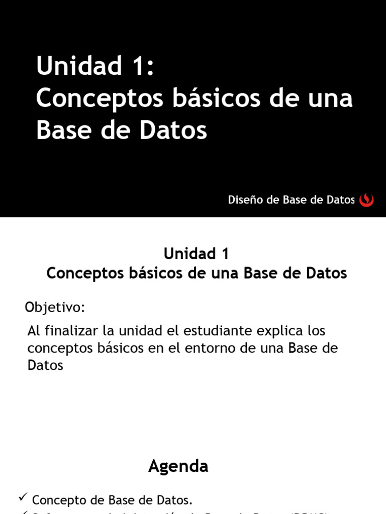DBD Clase 1 Unidad 1 | PDF | Bases de datos | Archivo de computadora