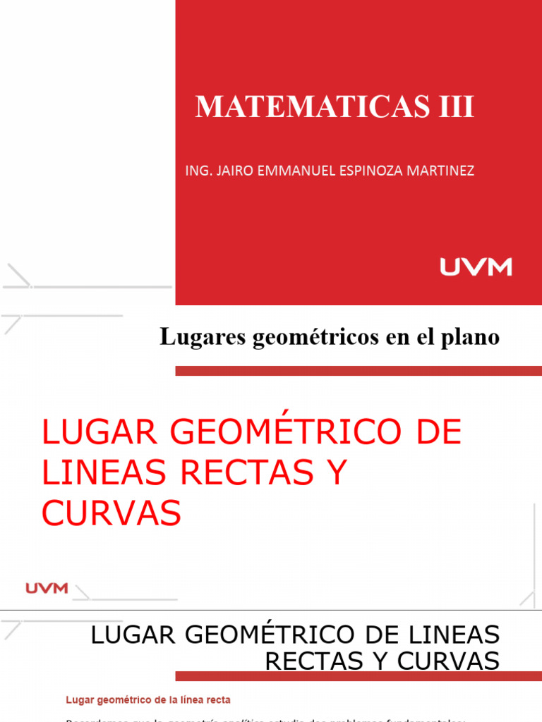 Lugar Geométrico de la Línea Recta | PDF | Sistema de coordenadas ...
