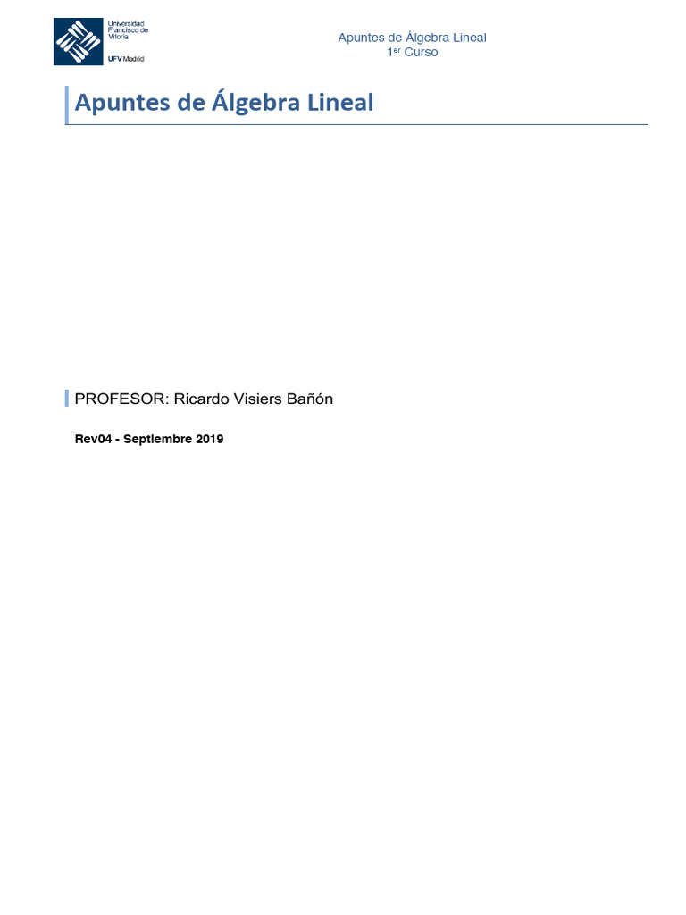 Apuntes algebra 2019 2020 r1 pdf matriz matem ticas ecuaciones