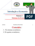 PALESTRA 2 - Sistemas e Agentes Economicos