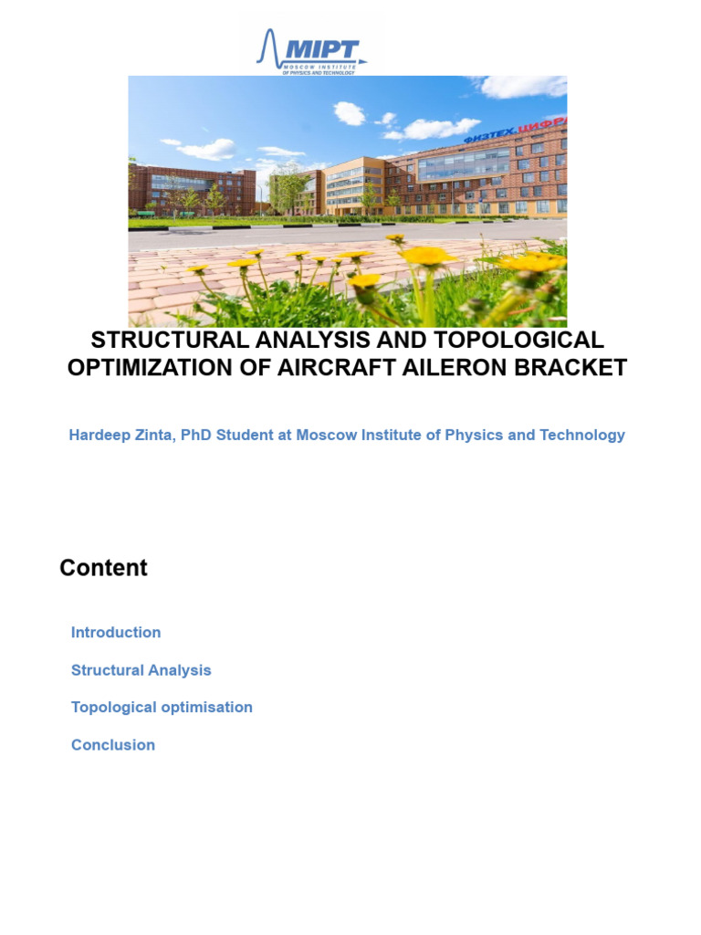 Aileron Bracket Optimization via Topology | PDF | Mathematical ...