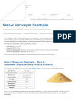 Screw Conveyor Example - Engineering Guide