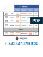 Horario 4 Primaria Nuevo