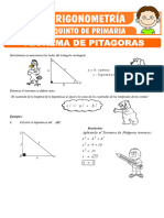 Teorema de Pitagoras para Quinto de PrimariaSSSSSSS