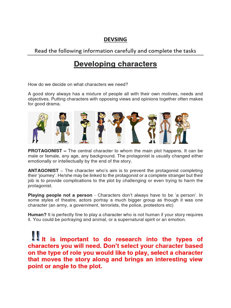 Character Development in Drama | PDF | Plot (Narrative)