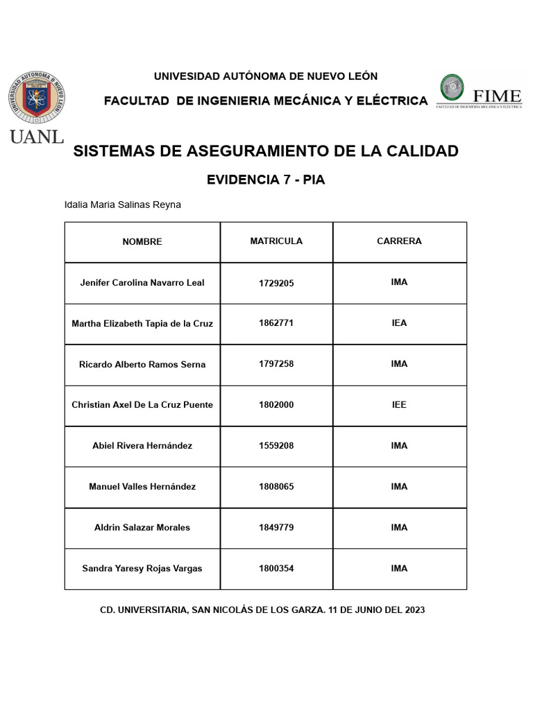 Pia sideas eq8 pdf calidad comercial gesti n de la calidad