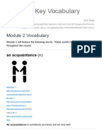 Module 2 Key Vocabulary - English For Business and Entrepreneurship Summer 2023