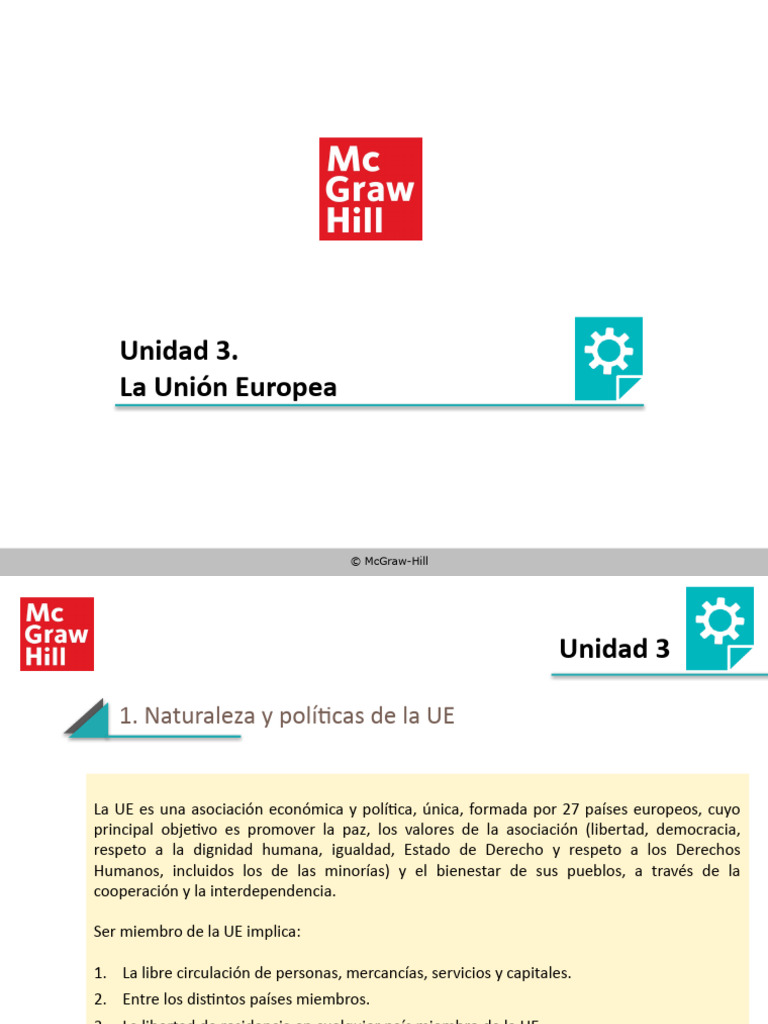 Estructura y Políticas de la UE | PDF | Unión Europea | Ley de la Unión ...