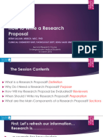 How To Write A Research Proposal