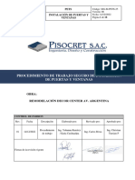 SIG-SI-PTS-025 Procedimiento de Instalación de Puertas y Ventanas