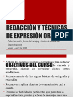 Encuadre Segundo Parcial Redacciony Tecnicasde Expresion Oral