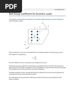 Bolt Group Load Calculation Guide | PDF