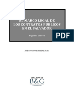 EL MARCO LEGAL DE LOS CONTRATOS PÚBLICOS EN EL SALVADOR by JOSE ROBERTO BARRIERE