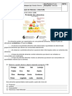 Prova Ciências 3° Bimestre 5° Ano