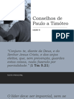 Conselhos de Paulo A Timóteo