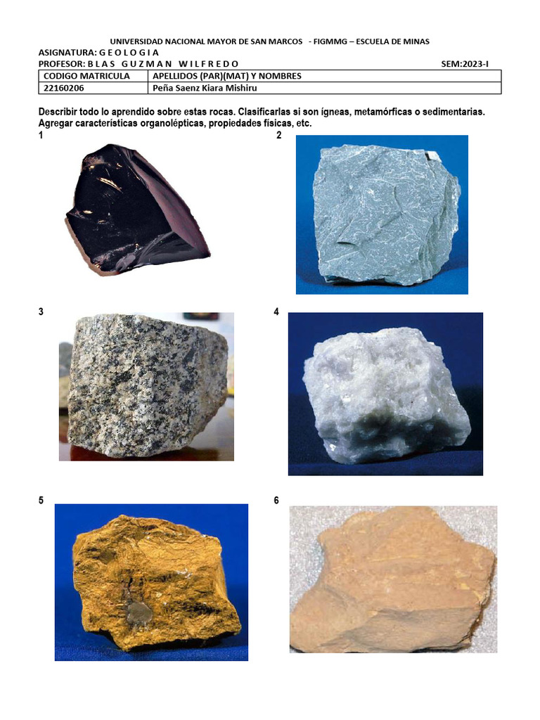 Geologia Base22 | PDF | Roca clástica | Roca ígnea