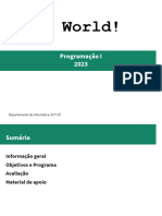 Programação Introdução