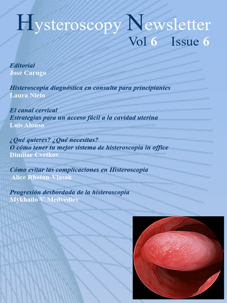 Hysteroscopy Newsletter Vol 6 Issue 6 Spanish Pdf Anestesia Diodo
