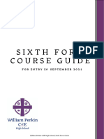 WP Sixth Form Course Guide Entry 2021