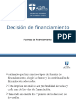Decision de Financiamiento