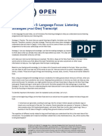M2 T5 Language Focus Listening Strategies (Part 1)
