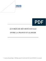 Accords de Sécurité Sociale Entre La France Et Le Niger