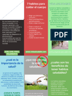 Triptico Sobre Separación de Residuos Moderno Ulustrado