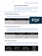 Plan de Continuidad - Formato