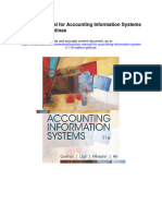Solution Manual For Accounting Information Systems 11th Edition Gelinas