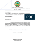 Oficio 033-2023 - Comunicação - Festa Da Cultura SAM - Departamento de Esporte