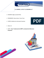 Construcción de EEFF y Evaluación de Estructura Financiera