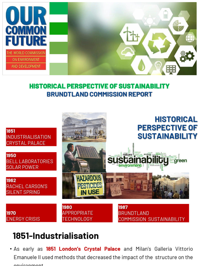 Historical Perspective Of Sustainability Pdf Sustainability