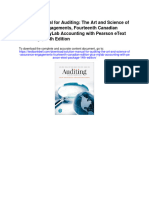 Solution Manual For Auditing The Art and Science of Assurance Engagements Fourteenth Canadian Edition Plus Mylab Accounting With Pearson Etext Package 14th Edition