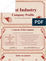 Meat Industry Company Profile by Slidesgo