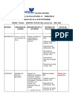 Hoja de Evaluación