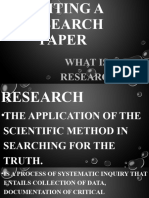 Writing A Research Paper