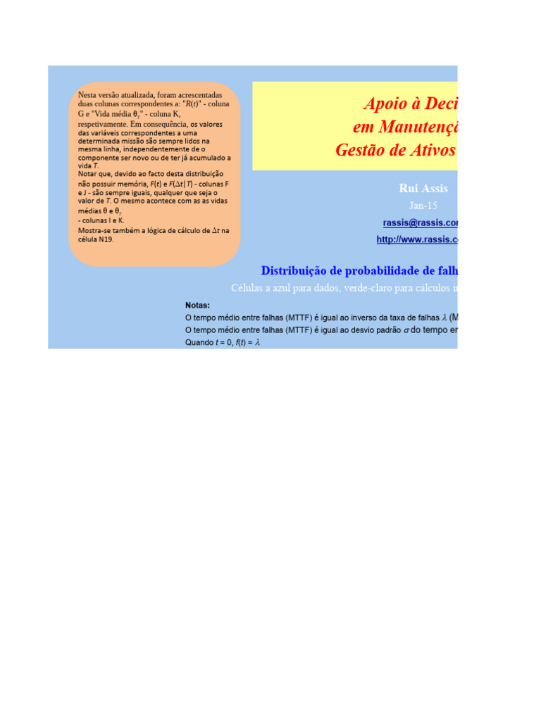 Distribuição Exponencial | PDF | Distribuição de probabilidade | Tempo