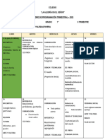 Programación Iitrimestral 1°