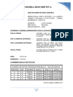 MEMORIA DESCRIPTIVA-INDEPENDIZACIÓN Graciela Diaz - PARCELA 01