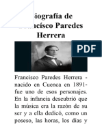 Biografía de Francísco Paredes Herrera