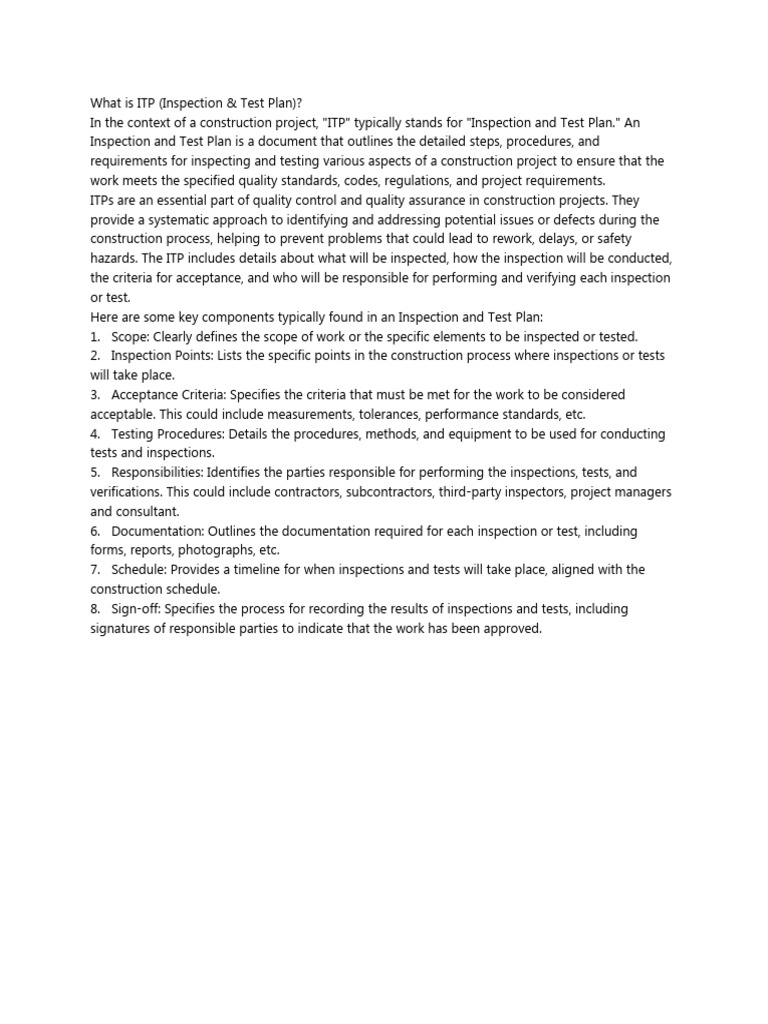 what-is-itp-pdf