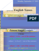 Basic English Tenses MS HS