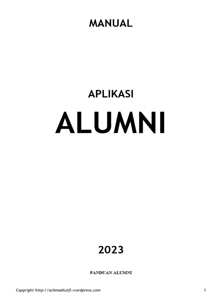 Panduan Alumni | PDF