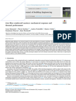 Jute Fiber-Reinforced Mortars - Mechanical Response and Thermal Performance